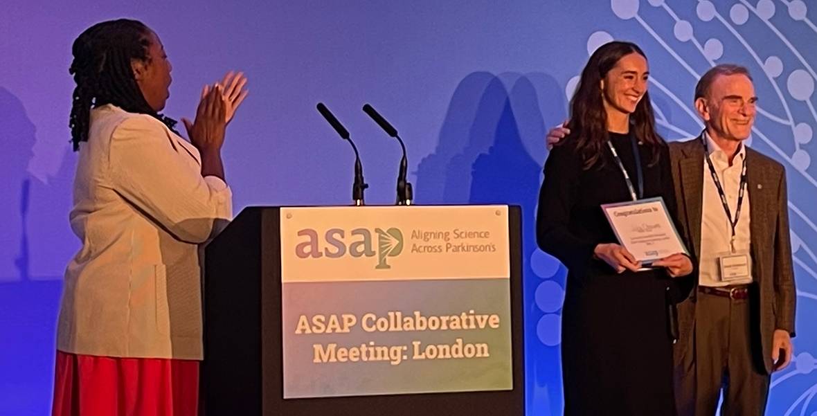 Julia Chocarro, doctoranda del Cima Universidad de Navarra, recibe el premio al mejor trabajo presentado en el congreso de ASAP