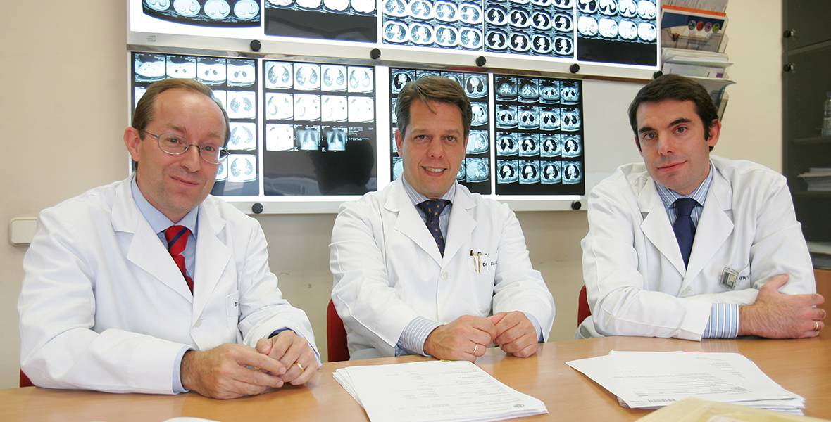 La supervivencia de enfermos de cáncer de pulmón aumenta hasta el 92% con exploraciones de TAC anuales preventivas La Clínica Universitaria y el CIMA de la Universidad de Navarra son los únicos centros españoles que participan en este estudio internacional