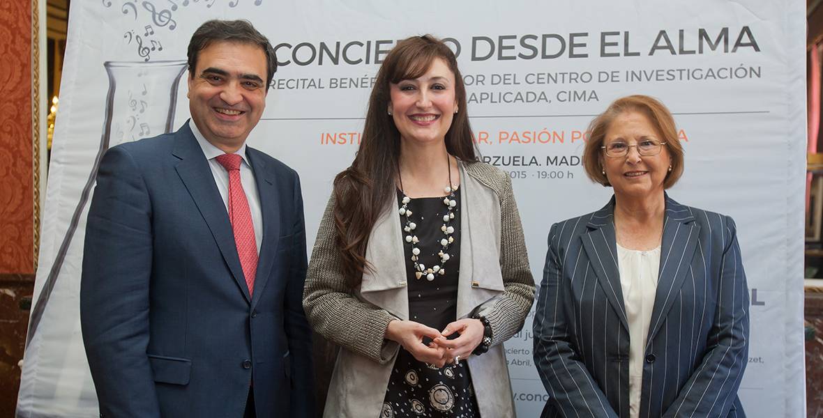 El tratamiento de la porfiria aguda intermitente, uno de los proyectos beneficiarios del concierto en favor del CIMA 'Me siento responsable de que otras personas se puedan beneficiar como yo de la investigación biomédica', explica la paciente María Ángeles Guillamón