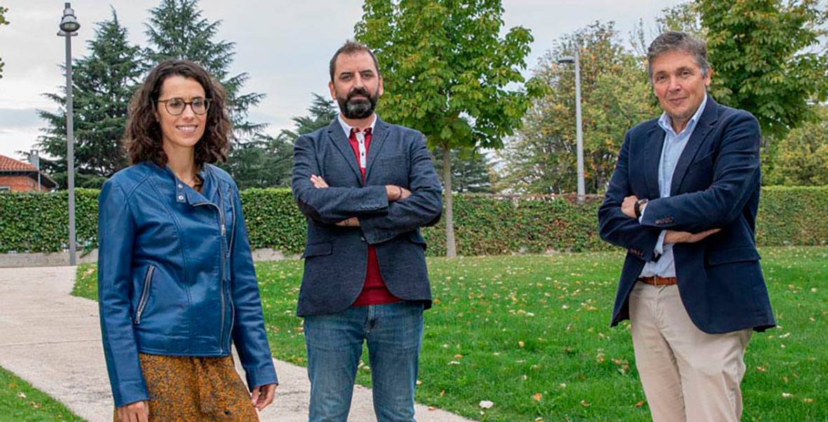 Carmen Roncal, Enrique Santamaría y Guillermo Zalba, investigadores principales del Proyecto Noxictus