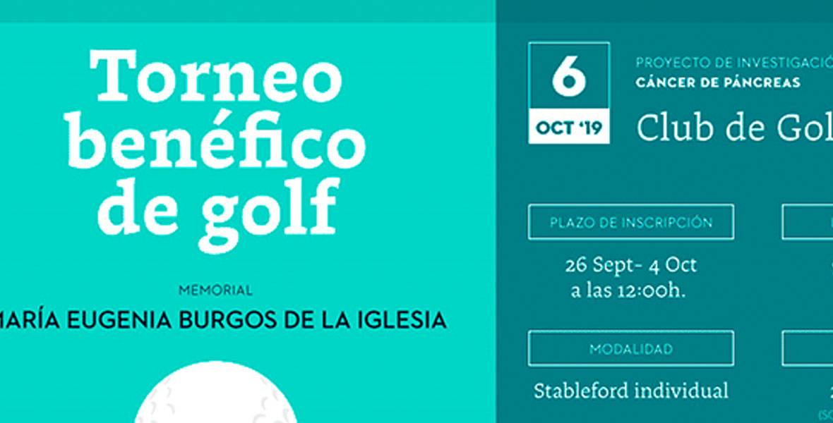 Torneo benéfico de golf contra el cáncer de páncreas