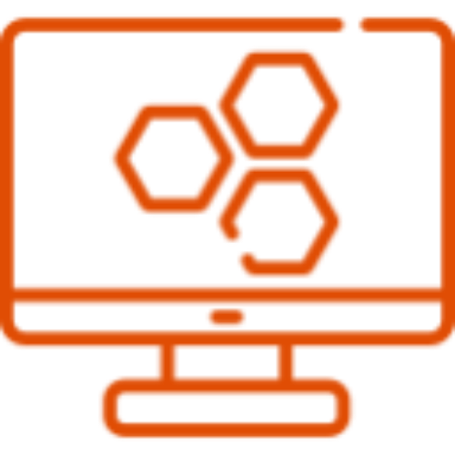 icono-naranja-ordenador-molecula